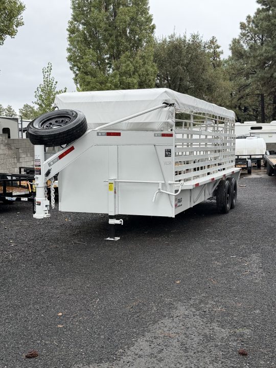 New 2027 W-W Trailer 6.8X20 Roustabout Stock / Stock Combo Trailer