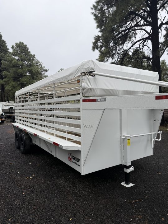 New 2027 W-W Trailer 6.8X20 Roustabout Stock / Stock Combo Trailer