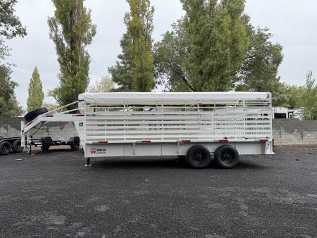 New 2027 W-W Trailer 6.8X20 Roustabout Stock / Stock Combo Trailer