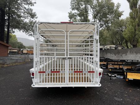 New 2027 W-W Trailer 6.8X20 Roustabout Stock / Stock Combo Trailer