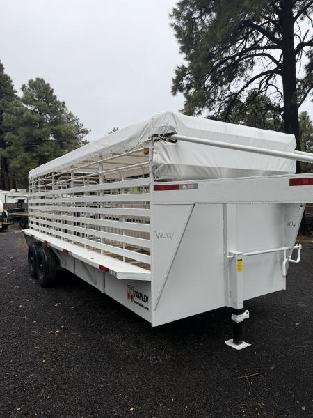 New 2027 W-W Trailer 6.8X20 Roustabout Stock / Stock Combo Trailer