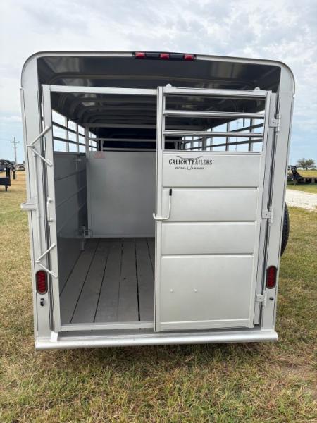 New 2026 Calico 6x16 Tandem 7K GN Stock Trailer W/ 1 Cut Gate