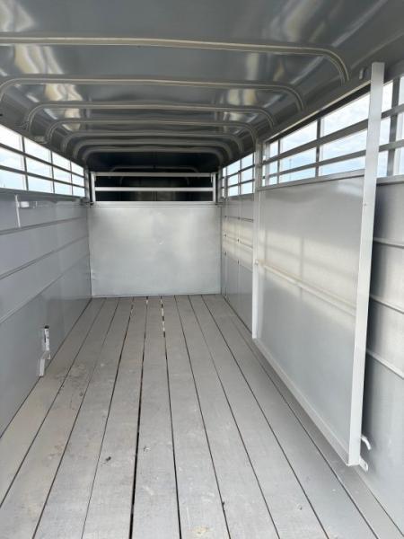 New 2026 Calico 6x16 Tandem 7K GN Stock Trailer W/ 1 Cut Gate
