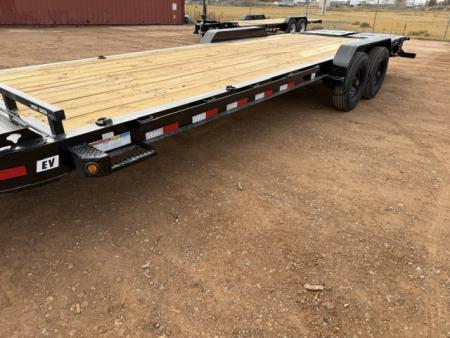 New 2027 PJ Trailers EV (24') Equipment Trailer-17.6K- Monster Ramps-14PLY