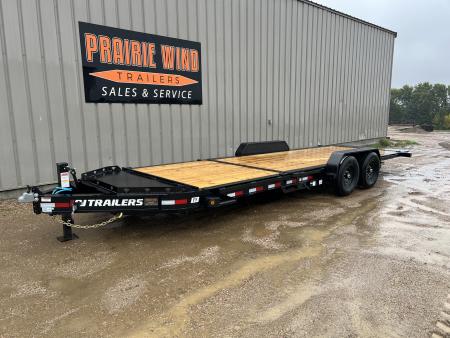 New 2027 PJ Trailers 22' TY I-Beam Tiltbed Equipment Tilt Trailer