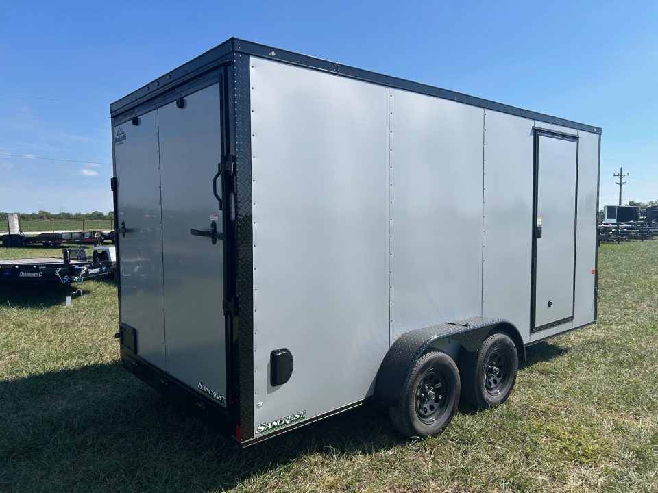 New 2027 Rock Solid 7x16 Tandem 7K Cargo w/ Ramp Door, 7' Interior Height & .080 Exterior Sheeting