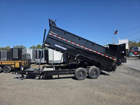 New 2026 Sure-Trac 7X16 14K 4' HIGH SIDES Dump Trailer