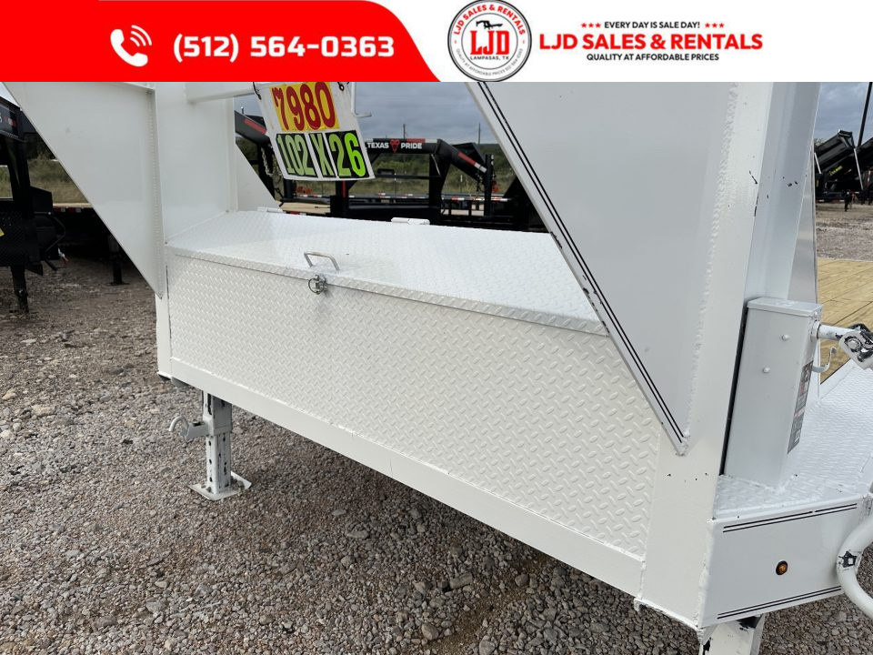 New 2026 Tiger - 102"x26' Gooseneck Drive Over Fender - Equipment Trailer