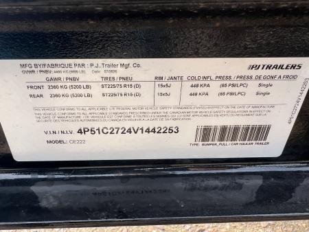 New 2027 PJ Trailers 22' CE Equipment Trailer