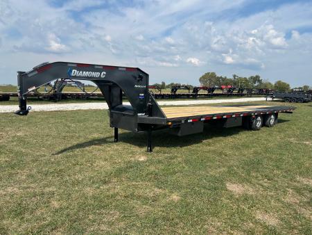 New 2027 Diamond C 102x35 Tandem 25.9K GN Hydrotail w/ Hydraulic Jacks, Aluminum Wheels, & EOH Brakes