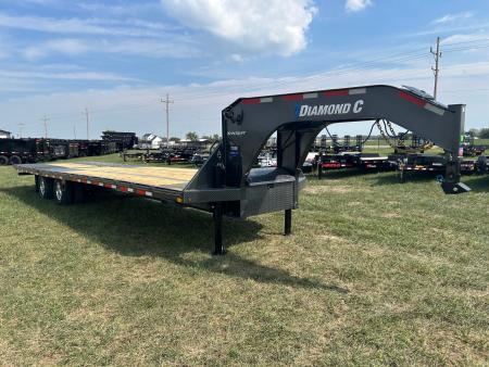 New 2027 Diamond C 102x35 Tandem 25.9K GN Hydrotail w/ Hydraulic Jacks, Aluminum Wheels, & EOH Brakes