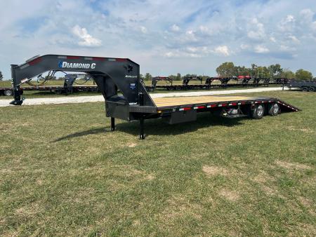 New 2027 Diamond C 102x35 Tandem 25.9K GN Hydrotail w/ Hydraulic Jacks, Aluminum Wheels, & EOH Brakes