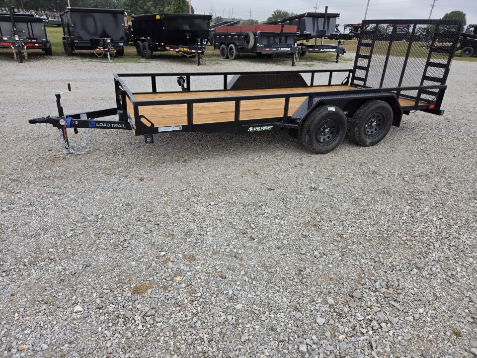 New 2027 Load Trail 83X16 TANDEM 7K TUBE TOP UTILITY W/4' SPRING GATE