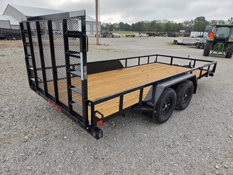 New 2027 Load Trail 83X16 TANDEM 7K TUBE TOP UTILITY W/4' SPRING GATE