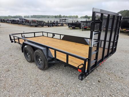 New 2027 Load Trail 83X16 TANDEM 7K TUBE TOP UTILITY W/4' SPRING GATE