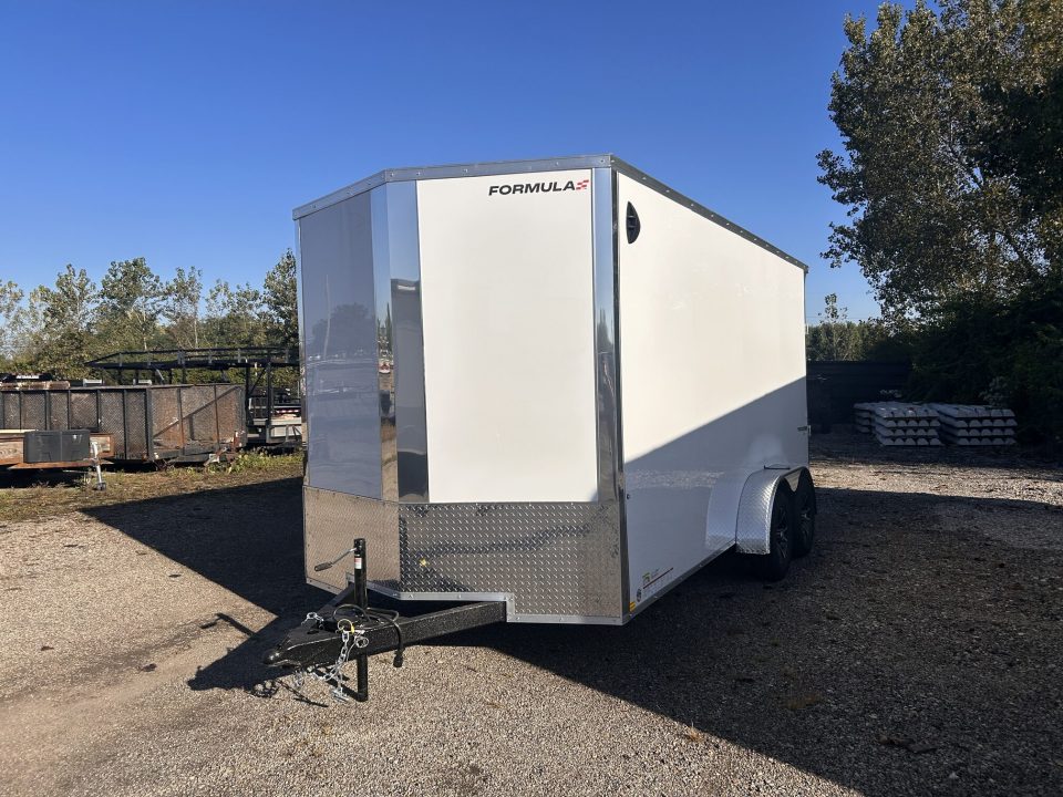 New 2027 Formula Trailers 7 X 16 FT TRAVERSE ENCLOSED V-NOSE CARGO TRAILER RAMP DOOR 7 FT INTERIOR HEIGHT