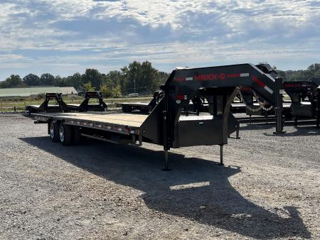 New 2027 MAXXD 102 X34' 30K Hydraulic Dovetail Gooseneck Trailer | OAK FLOOR