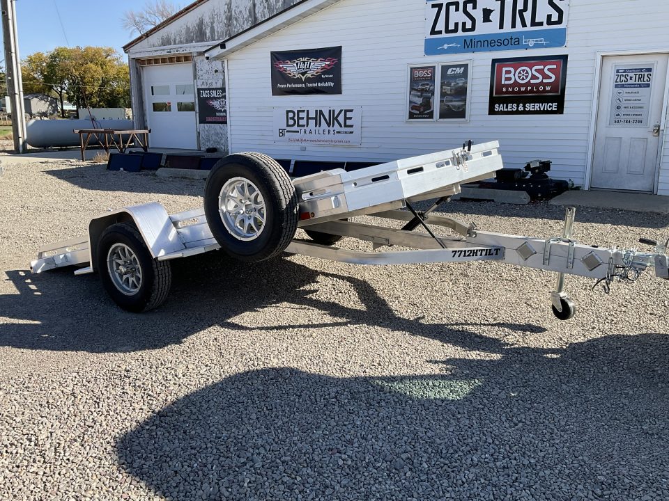 New 2027 Aluma 7712H-TILT Utility Trailer