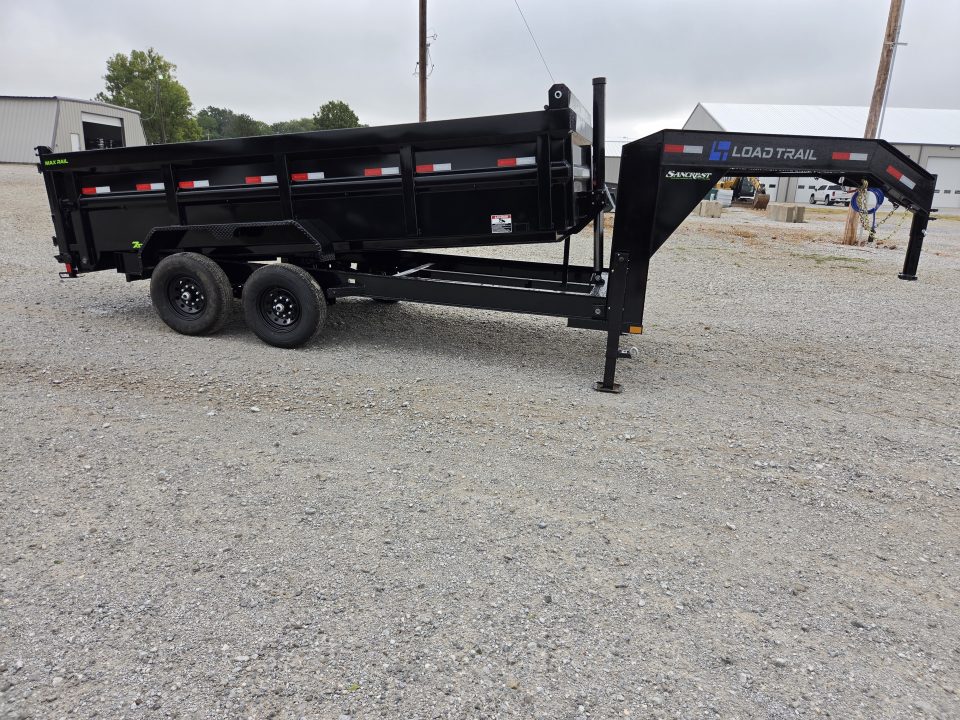 New 2027 Load Trail 83X16 TANDEM 14K GOOSENECK TELESCOPIC DUMP W/36" SIDES & 7 GAUGE FLOOR