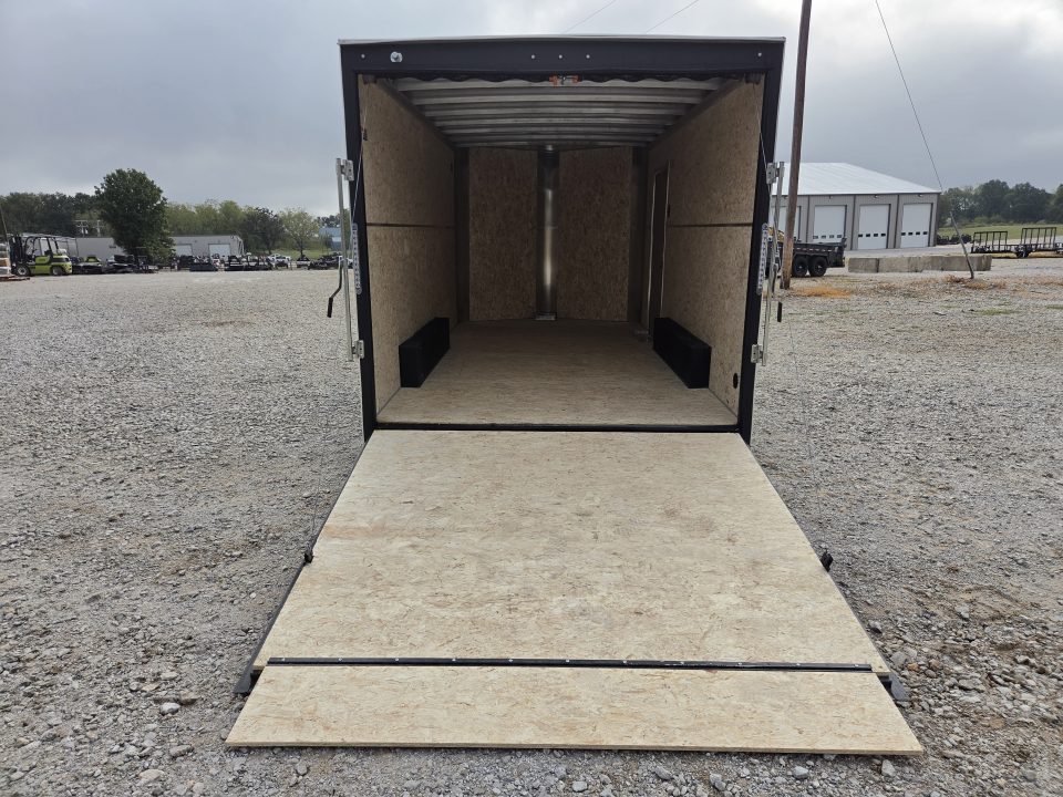 New 2027 H&H 8X16 TANDEM 10K CARGO W/5200 AXLES ALUMINUM WHEELS 7FT HEIGHT & RAMP DOOR