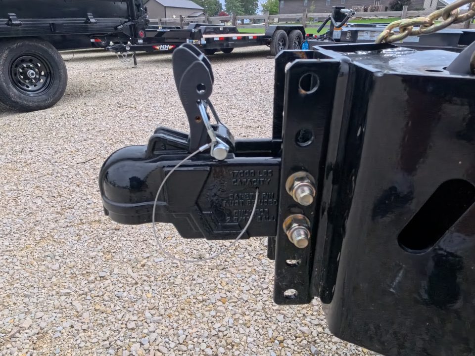 New 2027 Iron Bull 96 x 16 DDP Dump Trailer with 2)7,000 lb. Straight Axles. Elec. Brakes, 10" I-Beam Frame, Slide -In Ramp, Scissor Hoist TH-520