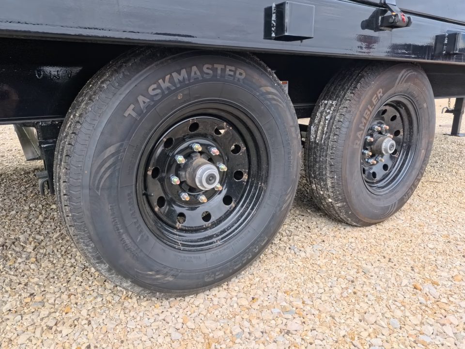 New 2027 Iron Bull 96 x 16 DDP Dump Trailer with 2)7,000 lb. Straight Axles. Elec. Brakes, 10" I-Beam Frame, Slide -In Ramp, Scissor Hoist TH-520