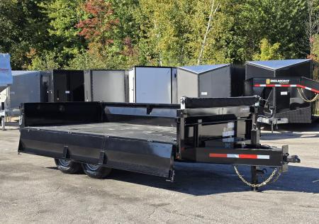 New 7 X 14 FOLD DOWN SIDES HIGH QUALITY URETHANE PAINT & PRIMER DUMP 7 K AXLES 5 YEAR WARRANTY 2027 BELMONT