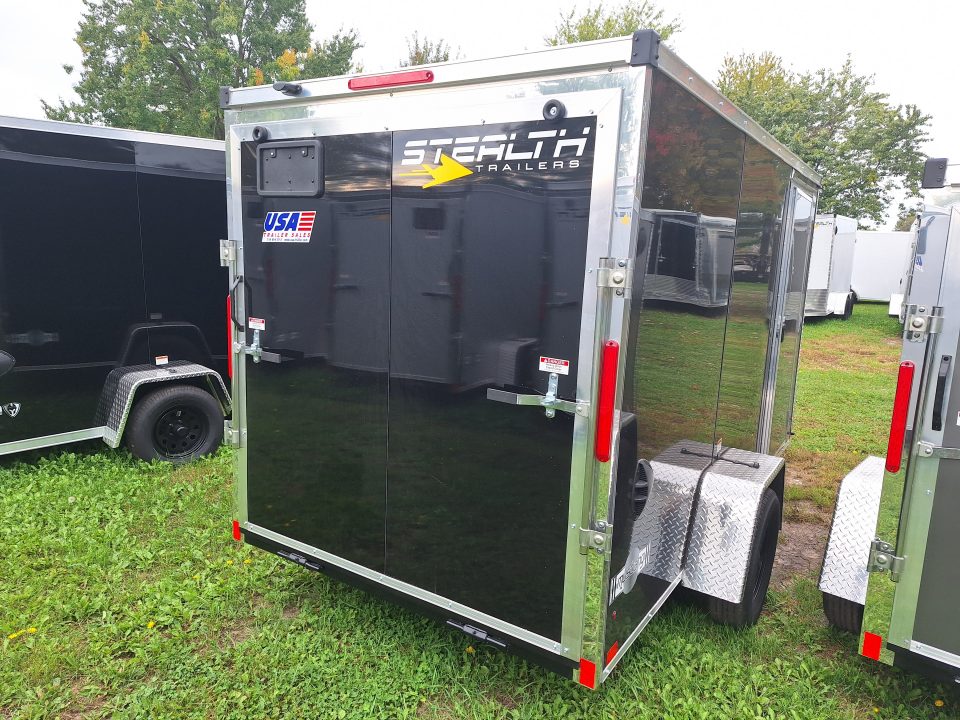New 6x12 Stealth Trailer Single Axle Cargo / Enclosed Trailer W/ Ramp Door