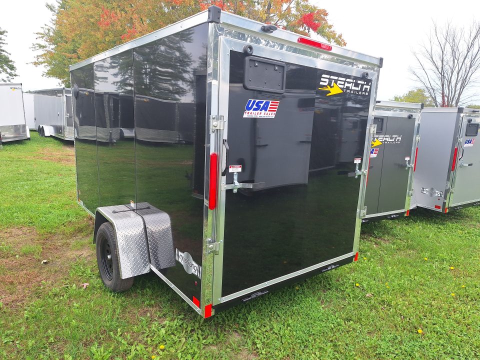 New 6x12 Stealth Trailer Single Axle Cargo / Enclosed Trailer W/ Ramp Door