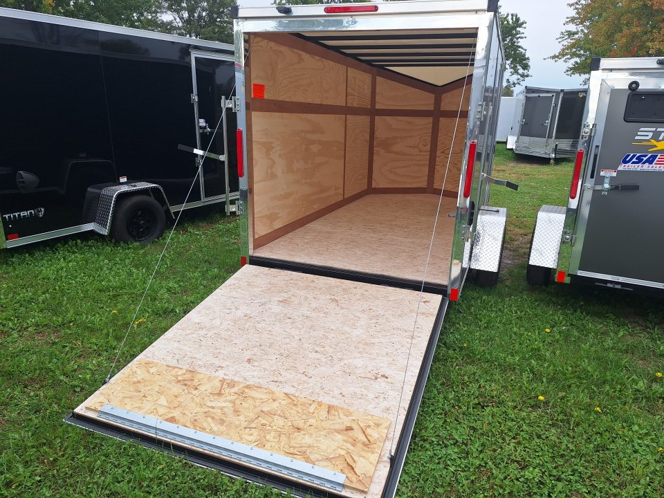 New 6x12 Stealth Trailer Single Axle Cargo / Enclosed Trailer W/ Ramp Door