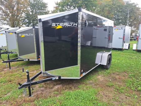 New 6x12 Stealth Trailer Single Axle Cargo / Enclosed Trailer W/ Ramp Door