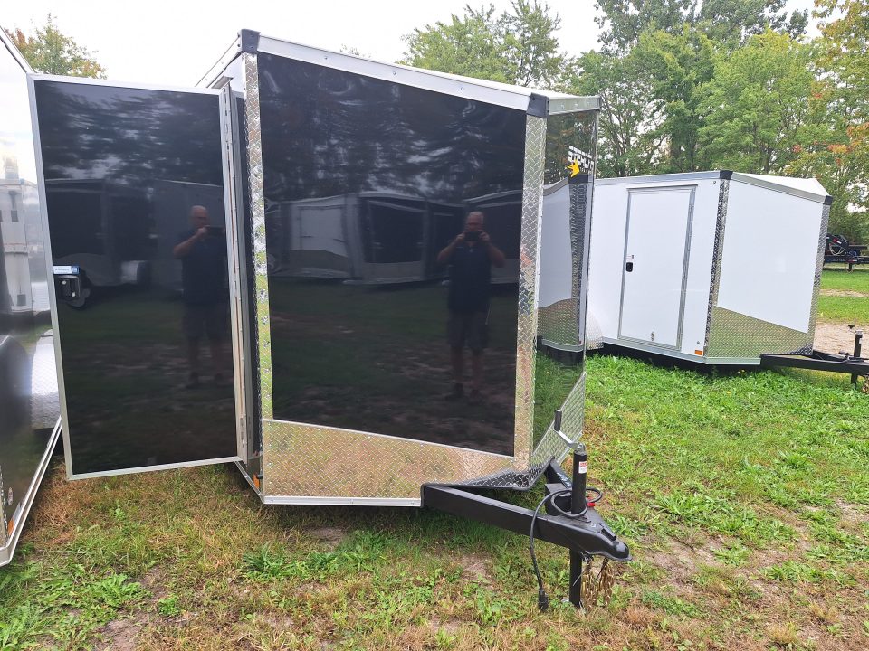 New 7x14 Cargo / Enclosed Trailer W/ Ramp Door