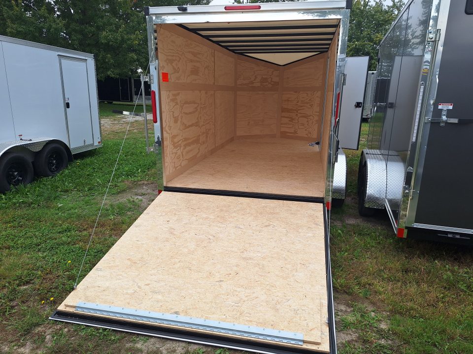 New 7x14 Cargo / Enclosed Trailer W/ Ramp Door