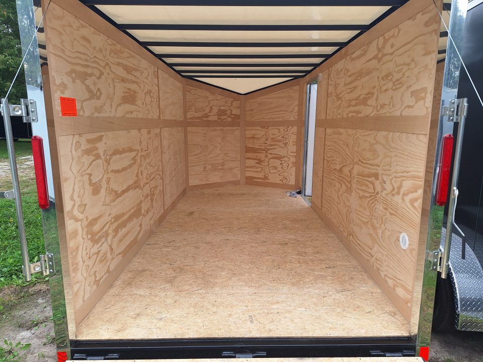 New 7x14 Cargo / Enclosed Trailer W/ Ramp Door