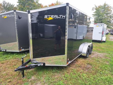 New 7x14 Cargo / Enclosed Trailer W/ Ramp Door
