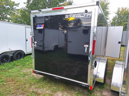 New 7x14 Cargo / Enclosed Trailer W/ Ramp Door