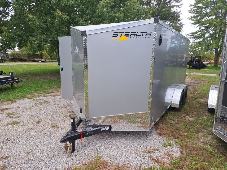 New 7x16 Cargo / Enclosed Trailer W/ Ramp Door