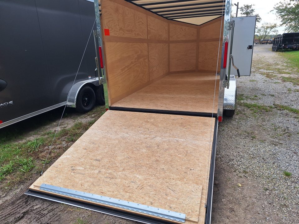 New 7x16 Cargo / Enclosed Trailer W/ Ramp Door