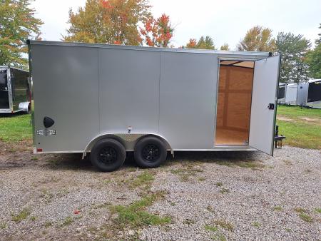 New 7x16 Cargo / Enclosed Trailer W/ Ramp Door