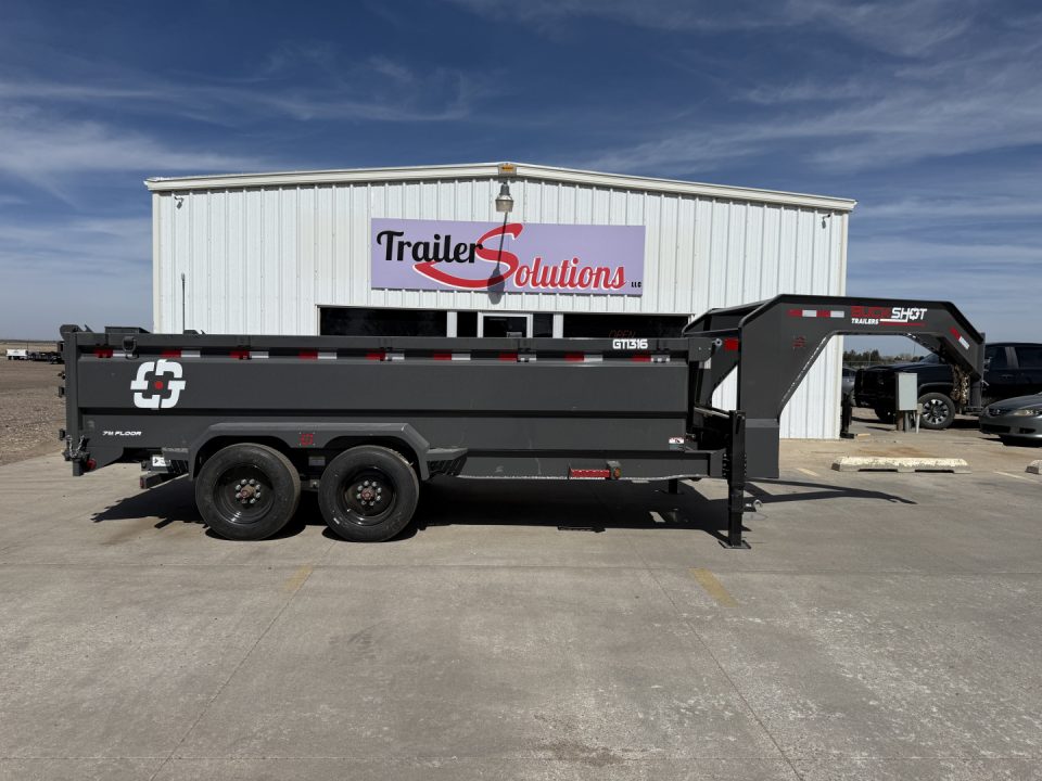 New 2027 Buckshot MFG GTI316 16' X 83" X 36" 8K Axles Dump Trailer