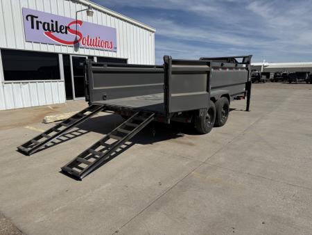 New 2027 Buckshot MFG GTI316 16' X 83" X 36" 8K Axles Dump Trailer