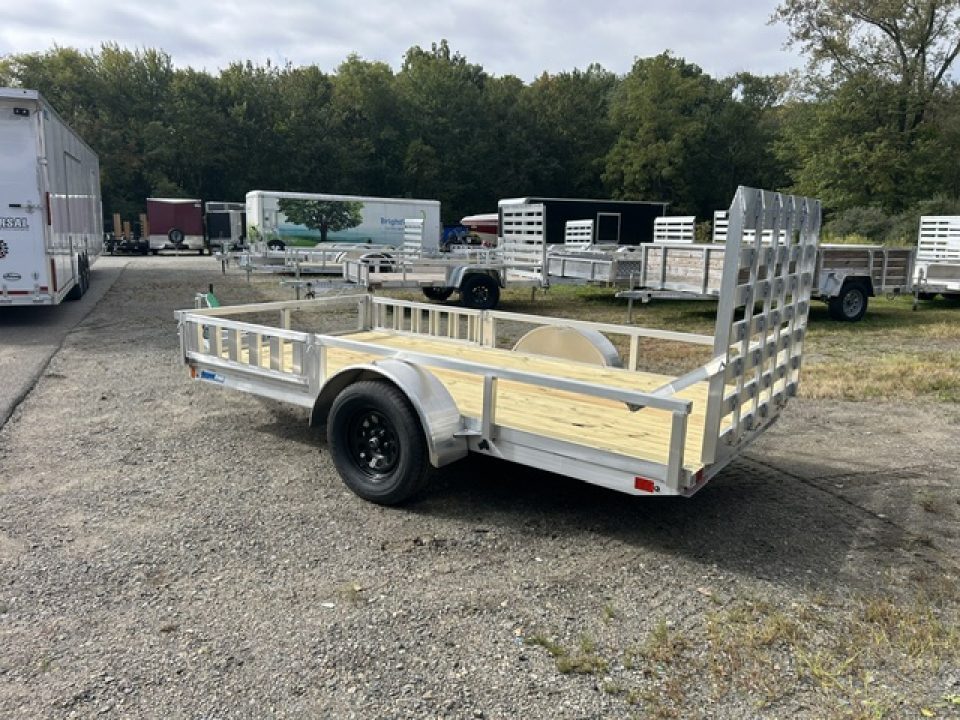 New 2027 ALCOM 6 ft. wide by 12 ft. long , single axle with lift out side ramps Utility Trailer