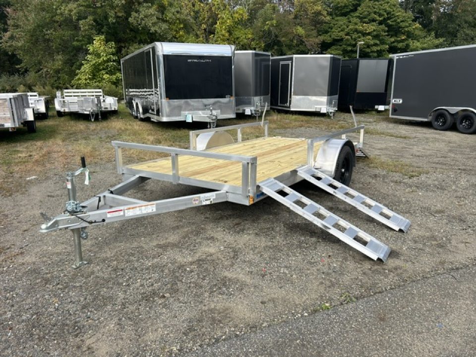 New 2027 ALCOM 6 ft. wide by 12 ft. long , single axle with lift out side ramps Utility Trailer