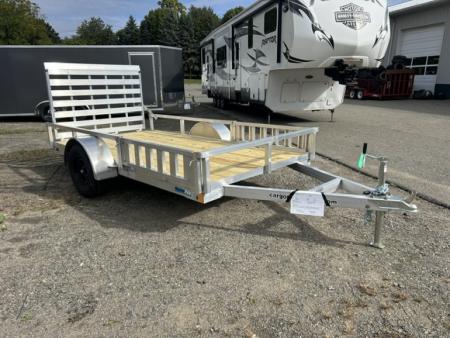 New 2027 ALCOM 6 ft. wide by 12 ft. long , single axle with lift out side ramps Utility Trailer