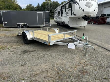 New 2027 ALCOM 6 ft. wide by 12 ft. long , single axle with lift out side ramps Utility Trailer