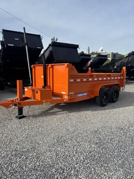 New 2027 Sure-Trac 6x12 Telescopic Dump Trailer With Hydraulic Jack