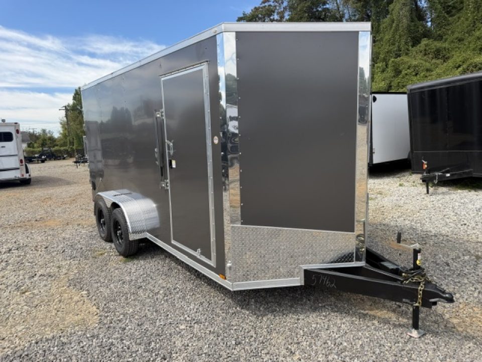 New Spartan 7x16 10K Charcoal W/ Barn Doors