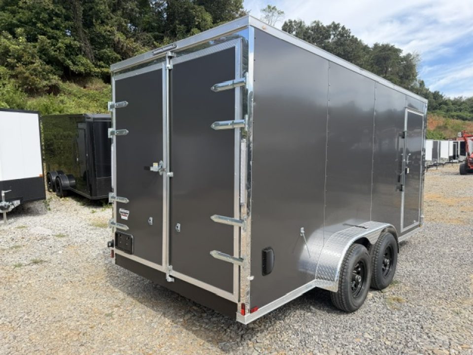 New Spartan 7x16 10K Charcoal W/ Barn Doors