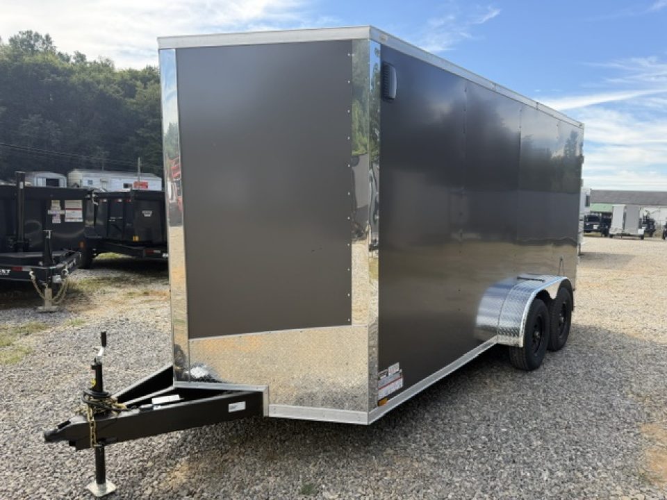 New Spartan 7x16 10K Charcoal W/ Barn Doors