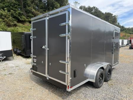 New Spartan 7x16 10K Charcoal W/ Barn Doors